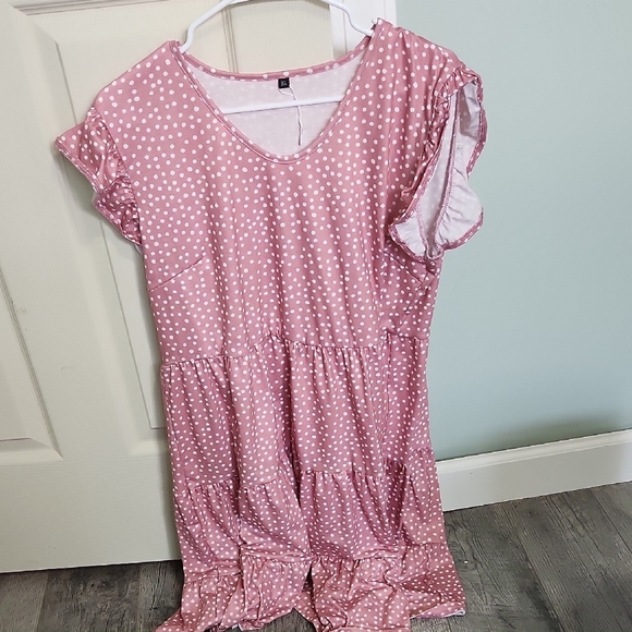 Pink Polka Dot Dress - Picture 1 of 3